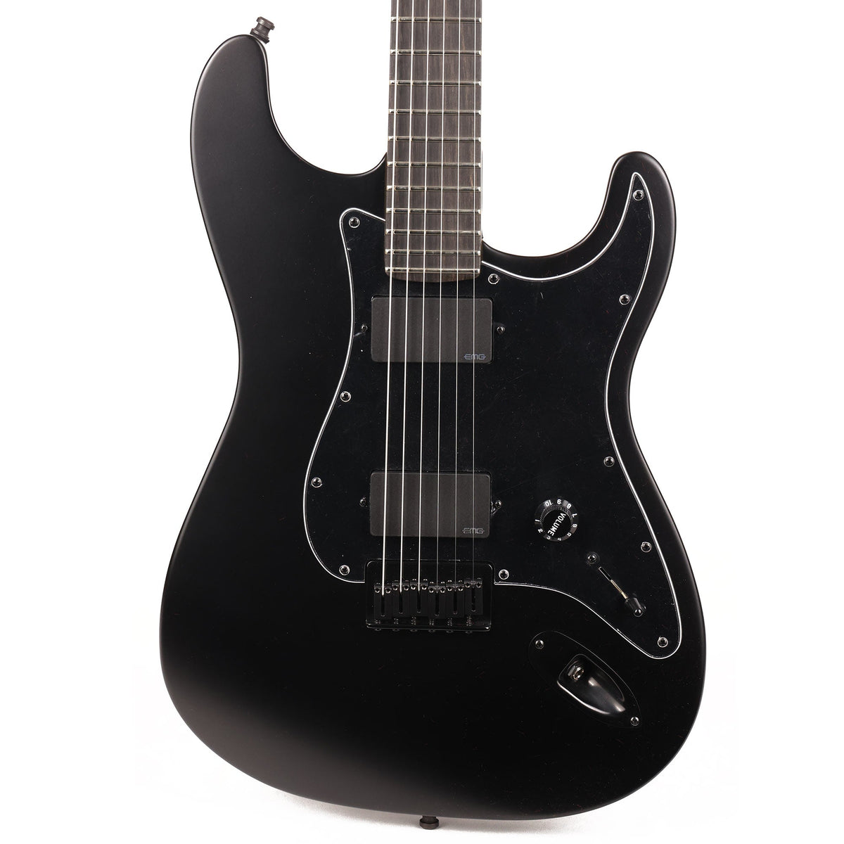 Fender Artist Series Jim Root Stratocaster Electric Guitar Flat Black — 1