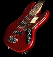 Used Fender Deluxe Active Jazz Bass Electric Bass Guitar Candy Apple Red