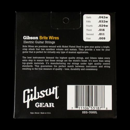 Gibson Brite Wires Electric Strings (Ultra Light 9-42)