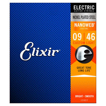Elixir Nanoweb Electric Strings (Custom Light 9-46)