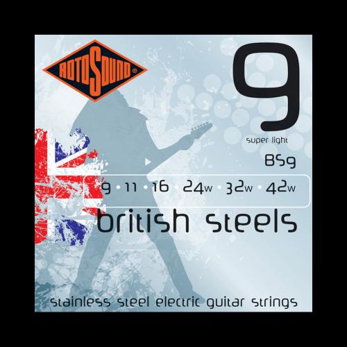 Rotosound BS9 British Steel Electric Strings (9-42)