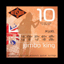 Rotosound JK30EL Jumbo King Phosphor Bronze 12-String Acoustic (10-48)