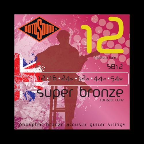 Rotosound SB12 Super Bronze Acoustic Strings (12-54)