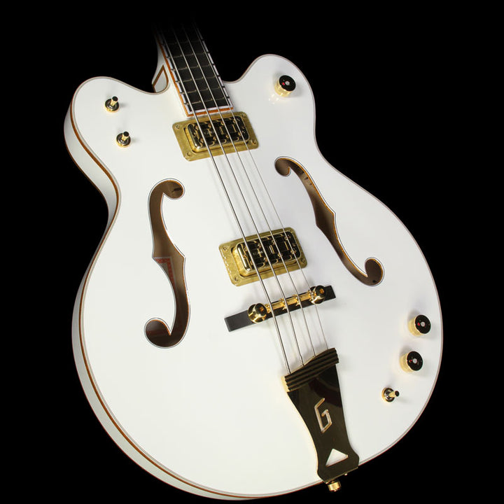 Used Gretsch G6136LSB White Falcon Electric Bass