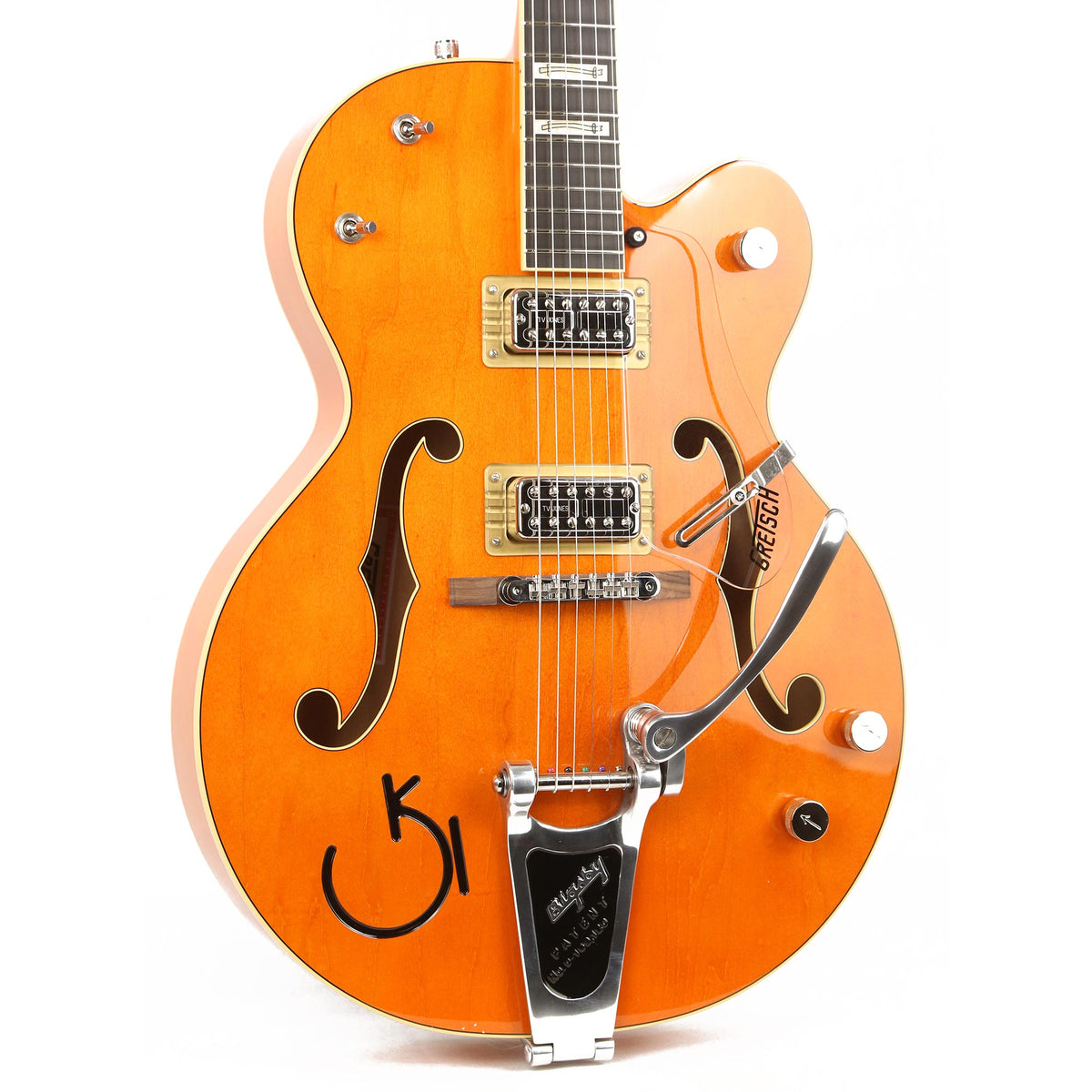 Gretsch G6120RHH Reverend Horton Heat Orange Lacquer — 6