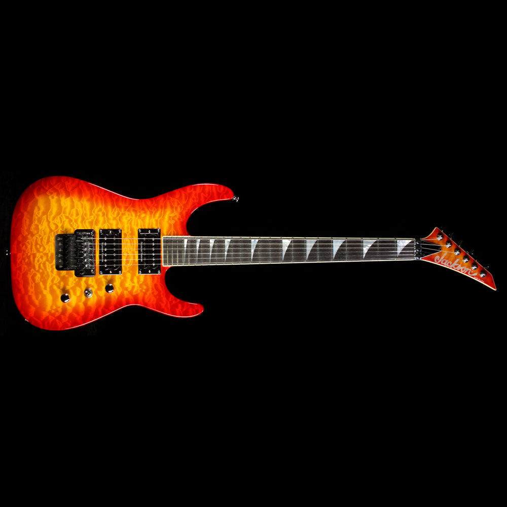 Used Jackson USA Select SL2H Mahogany Soloist Electric Guitar Burnt Cherry Sunburst — 2