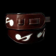 Jodi Head SRV Music Notes Guitar Strap (Brown/White)