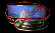 Jodi Head Silk Dragon Guitar Strap (Blue)