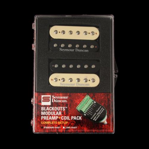 Seymour Duncan Blackouts Coil Pack Pickups and Modular Preamp Set (Zebra)