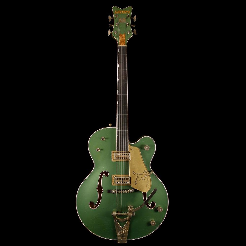 Gretsch Custom Shop Masterbuilt Stephen Stern '59 Falcon Heavy Relic Electric Guitar Sage Green Metallic — 2
