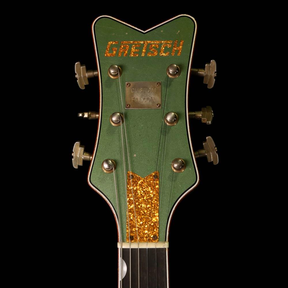 Gretsch Custom Shop Masterbuilt Stephen Stern '59 Falcon Heavy Relic Electric Guitar Sage Green Metallic — 4