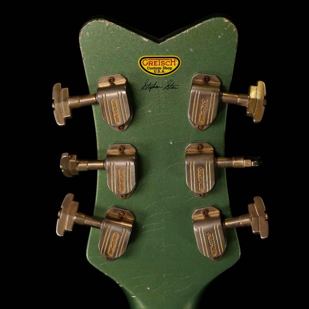 Gretsch Custom Shop Masterbuilt Stephen Stern '59 Falcon Heavy Relic Electric Guitar Sage Green Metallic — 5