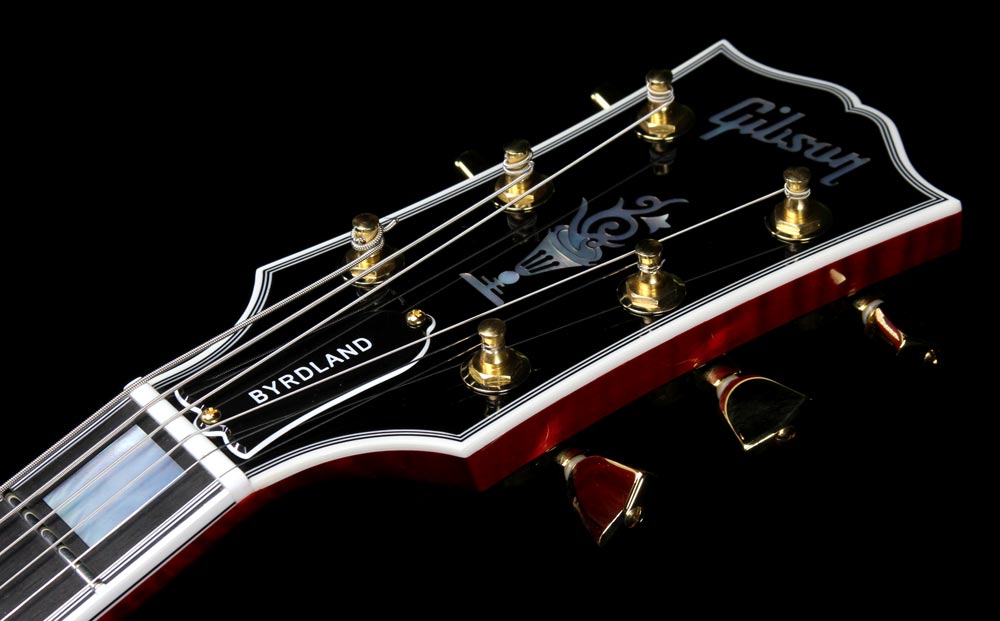 Used Gibson Custom Shop Byrdland Venetian Electric Guitar Wine Red — 4