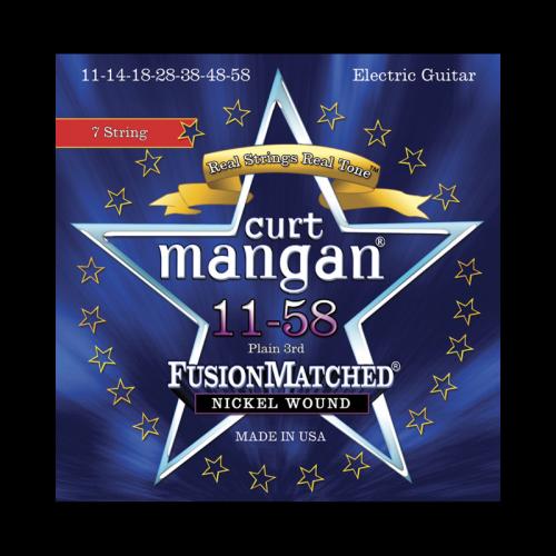 Curt Mangan Fusion Matched Nickel 7-String Electric Strings (11-58)