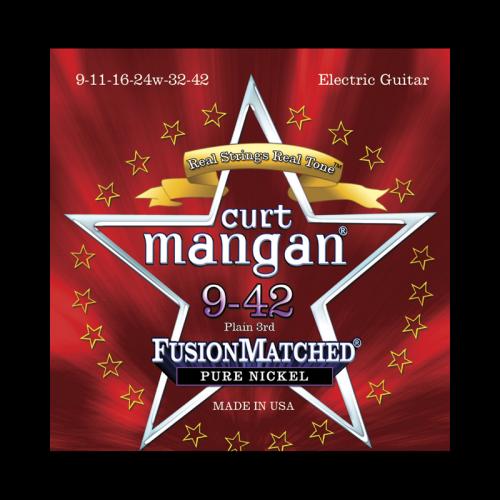 Curt Mangan Fusion Matched Pure Nickel Electric Strings (9-42)
