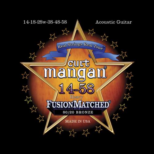 Curt Mangan Fusion Matched 80/20 Bronze Acoustic Strings (14-58)