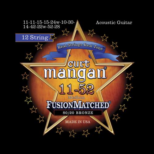 Curt Mangan Fusion Matched 80/20 Bronze 12-String Acoustic Strings (11-52)