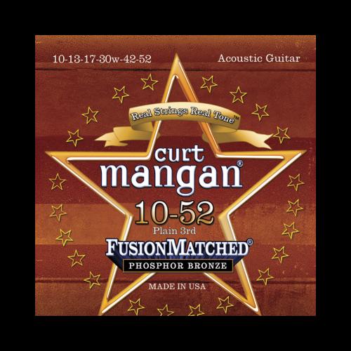 Curt Mangan Fusion Matched Phosphor Bronze Acoustic Strings (10-52)