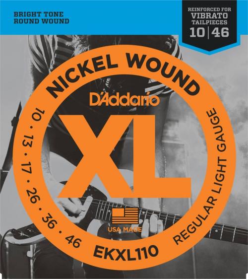 D'Addario Nickel Wound Tremolo Electric Strings (Regular Light 10-46)