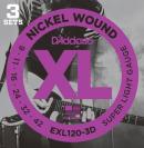 D'Addario 3-Pack Nickel Wound Electric Strings (Super Light 9-42)