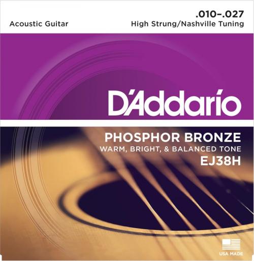 D'Addario Phosphor Bronze Acoustic Strings (High Strung Nashville 10-27)