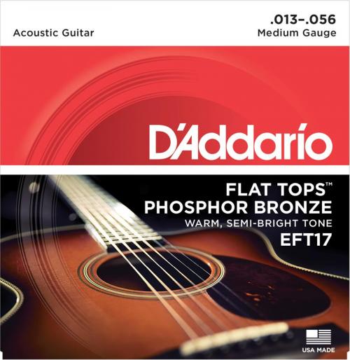 D'Addario Flat Top Acoustic Strings (Medium 13-56)