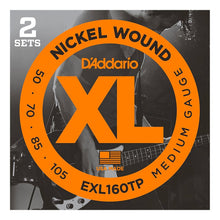 D'Addario 2-Pack Nickel Wound Bass Strings (Medium 50-105)