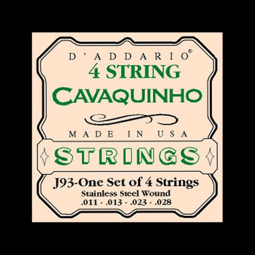 D'Addario J93 Stainless Steel Cavaquinho Strings (11-28)