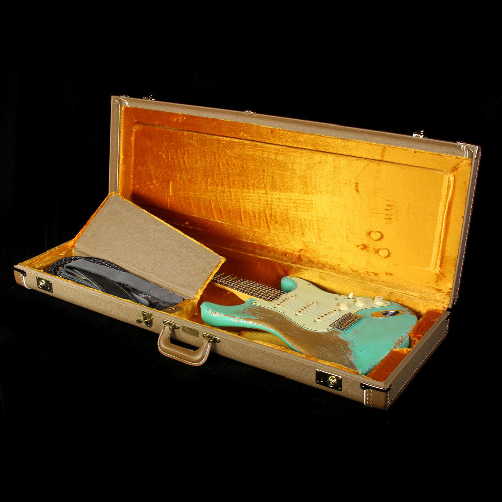 Fender Custom Shop Exclusive Masterbuilt '62 Stratocaster Ultimate Relic Electric Guitar Surf Green — 5