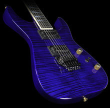 Jackson Custom Shop Music Zoo Exclusive SL2H-V Soloist Flame Maple Electric Guitar Transparent Blue