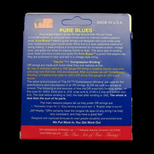 DR Pure Blues Electric Strings (Lite 9-42)