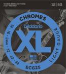 D'Addario Chromes Flatwound Electric Strings (Light 12-52)