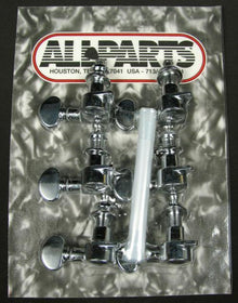 Grover 6 Per Side Mini Guitar Tuners (Chrome)