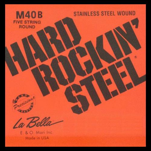 La Bella Stainless Steel Roundwound Low B Bass 5 String (40-118)