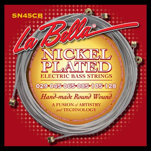 La Bella SN45-CB Nickel Plated Round Wound Electric Bass Strings ( 29 - 128)