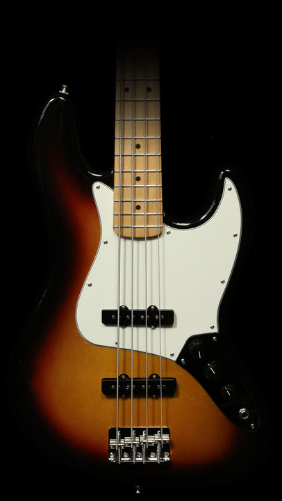 Used Fender Standard Jazz Bass Electric Bass Guitar Brown Sunburst