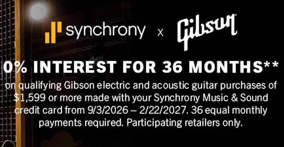 Gibson Synchrony Financing Offer